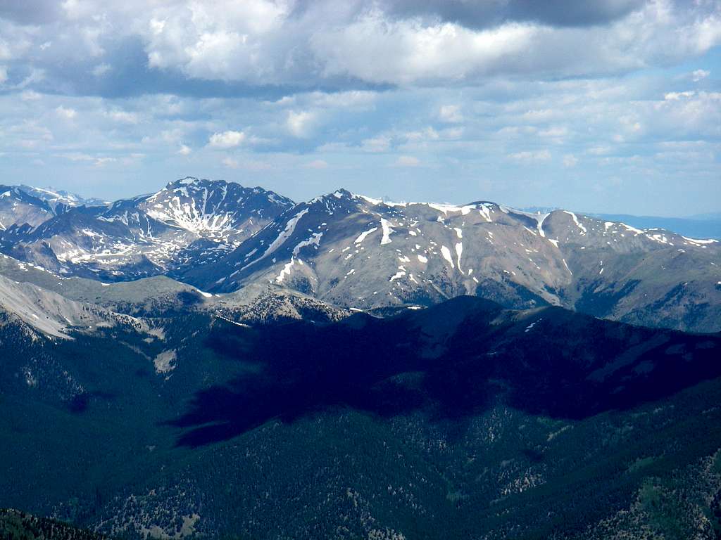 Mt Harvard and Mt Columbia (from Mt Princeton)