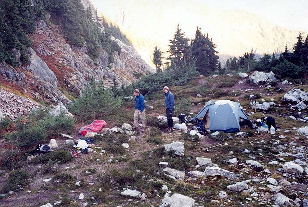 Our camp at the 5,840+ ft...