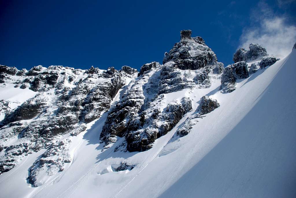 Lincoln Peak, middle gully