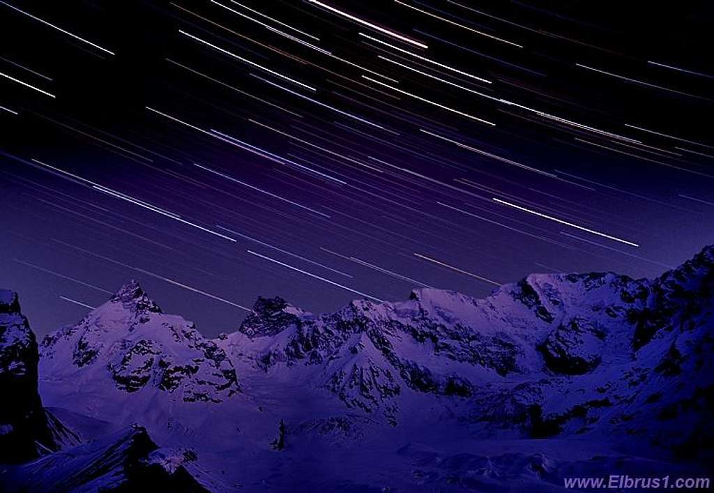 Stars movement over Dzhantugan