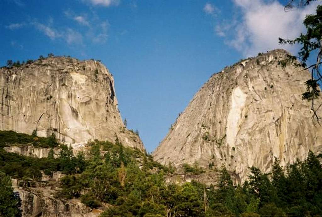 Mount Broderick (left) and...