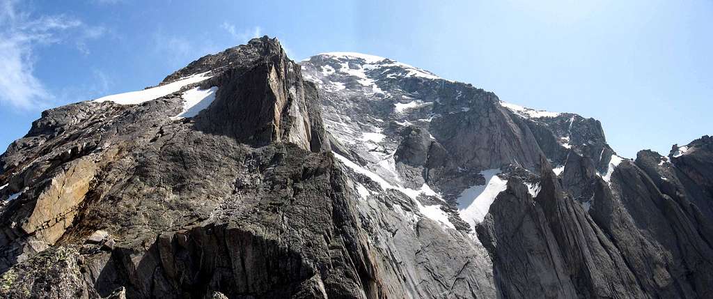 The summit seen from the normal route.