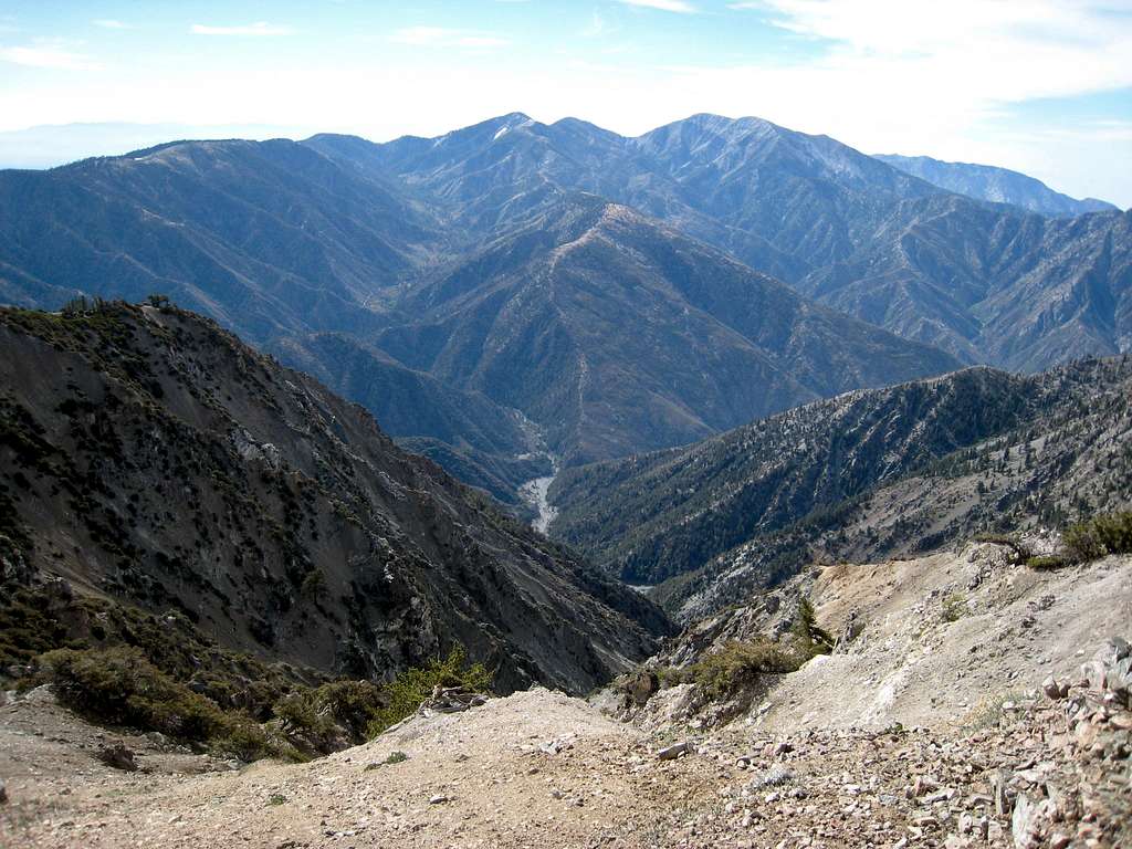 Looking East from Mt. Baden-Powell Trail