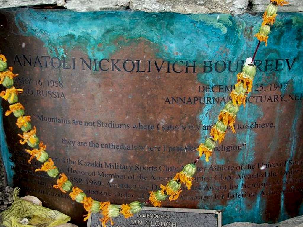 Boukreev's memorial