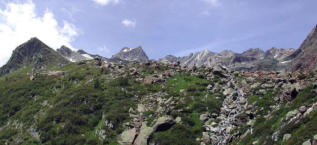 Wester high border of Alpe Devero