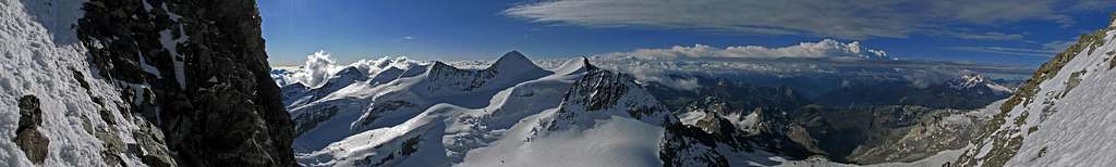 Panorama from Bernina Spallagrat