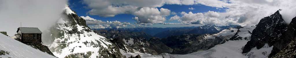 Panorama from Marco E Rosa hut