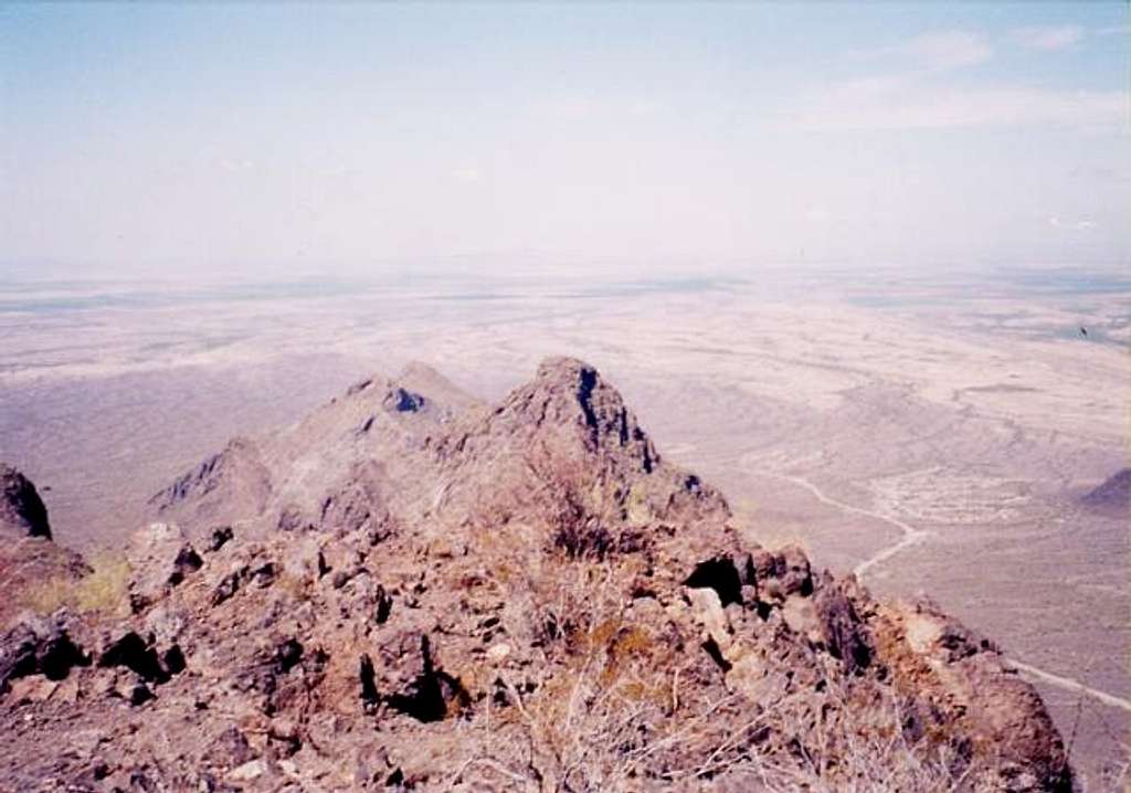 View from the summit facing...