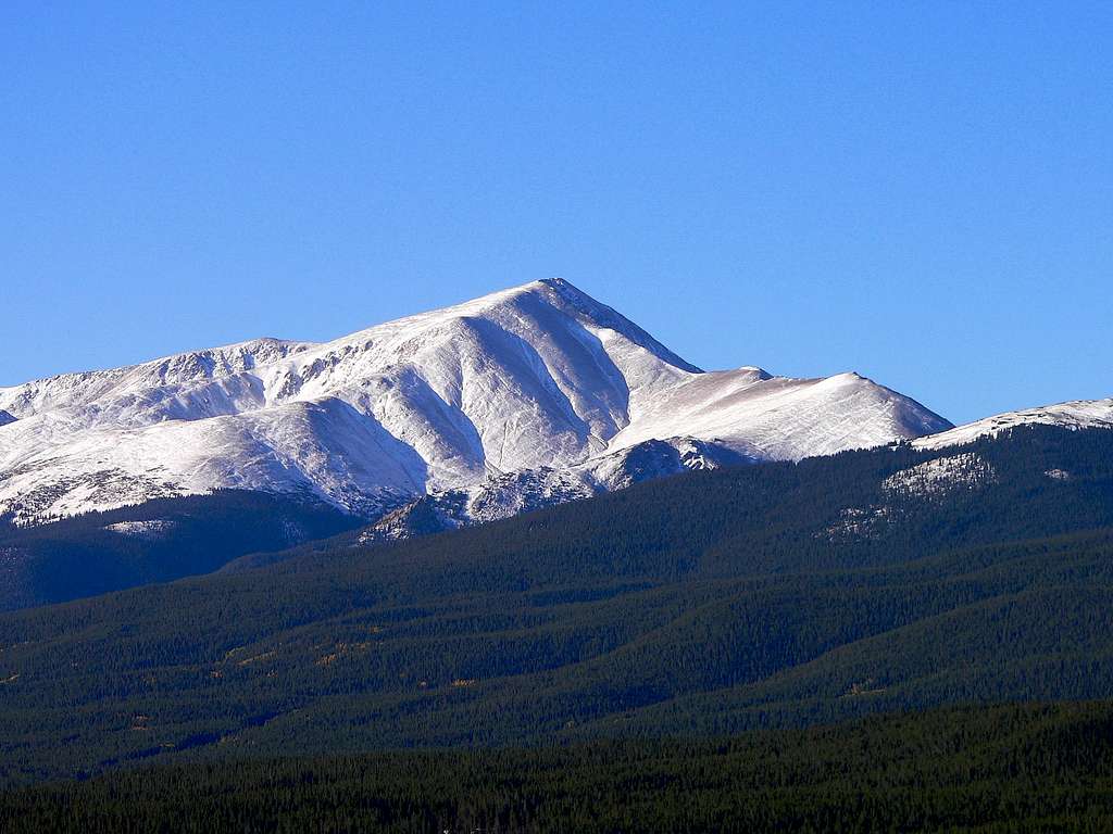 First snow on Mt Elbert