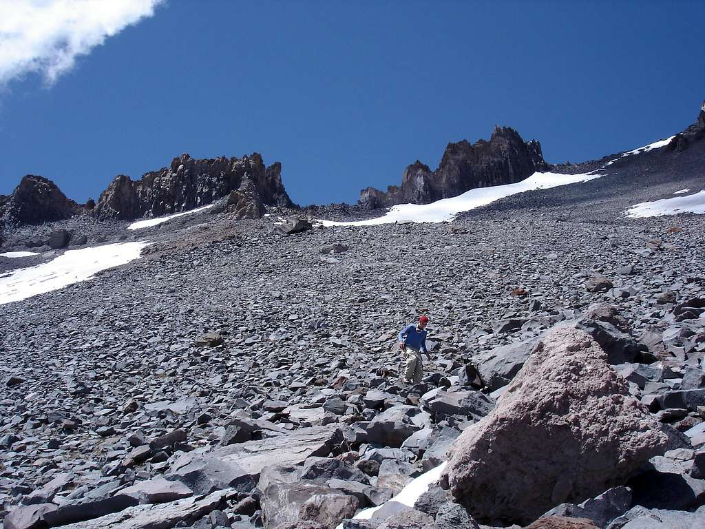 Bathroom Break below Casaval Ridge