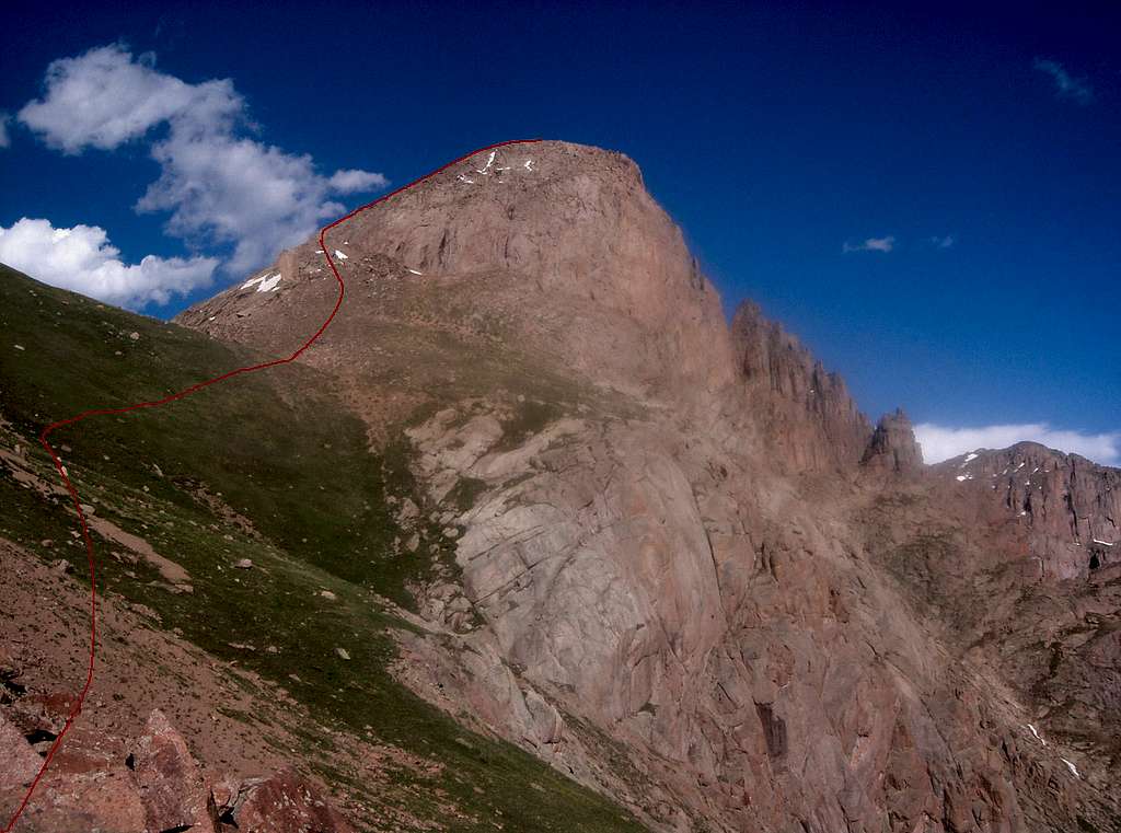 Turret Peak's Northwest Slopes