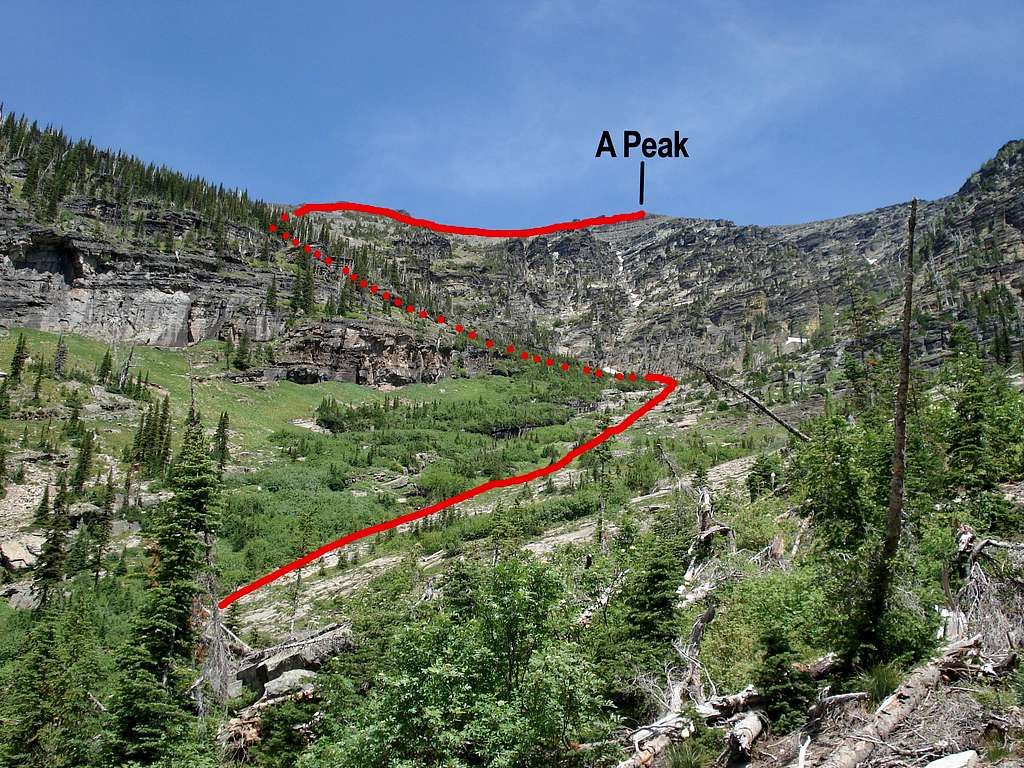 'A' Peak Route