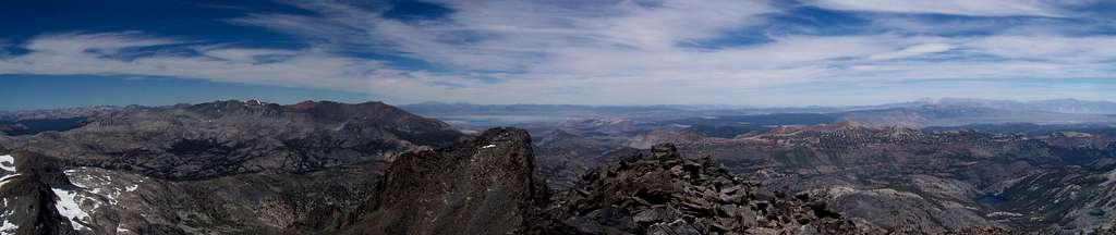 Pano on the Summit of Mt. Ritter, 7-1-07