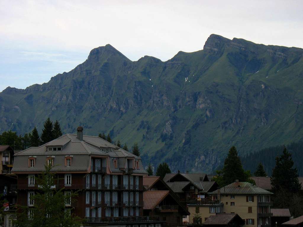 Tschuggen and Lauberhorn from Murren