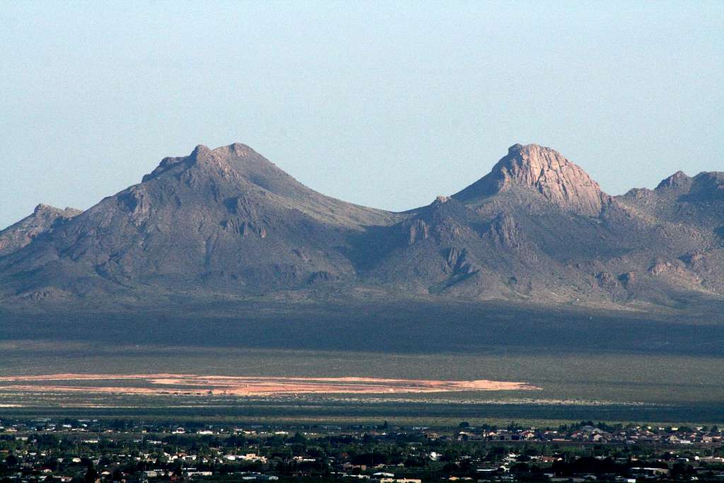 Southern section of Doña Ana Mountains