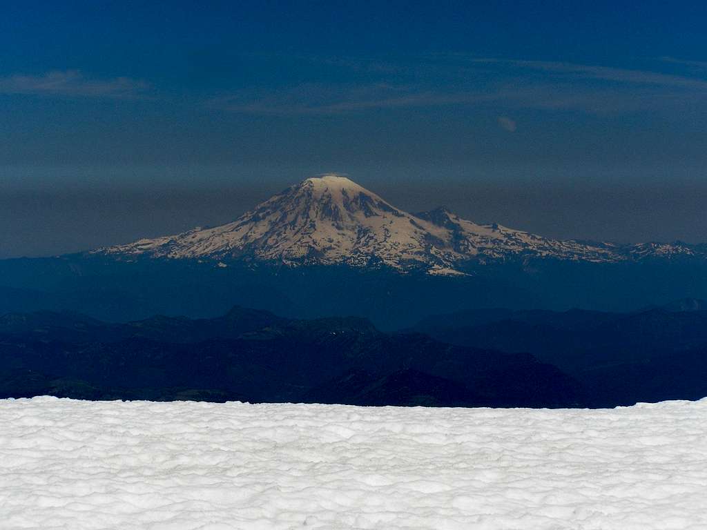 Mount Rainier from Mount Adams Summit