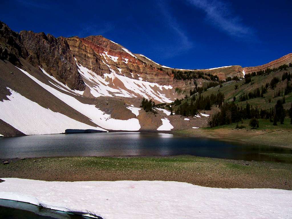 Mount Fitzpatrick and Upper Crow Creek Lake