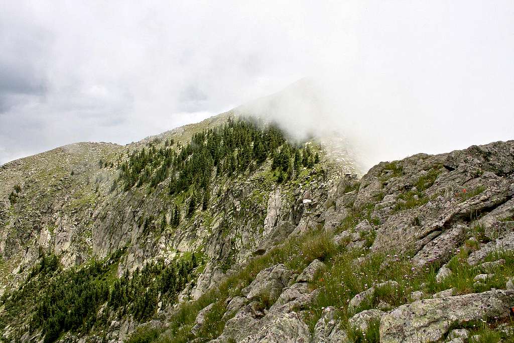 Final ridge to Sierra Blanca