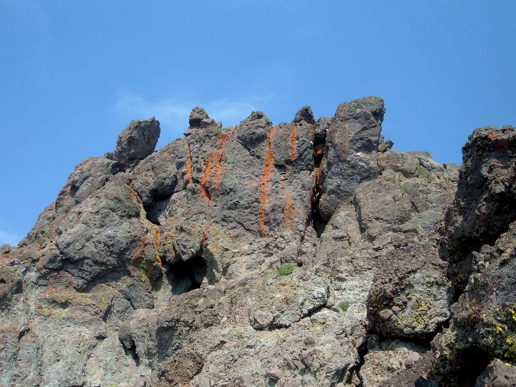 View of the false summit