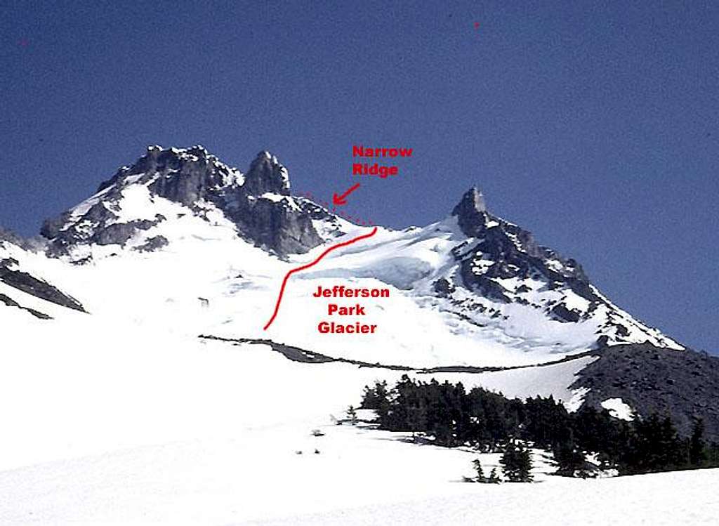Mount Jefferson, Jefferson Park Glacier Route