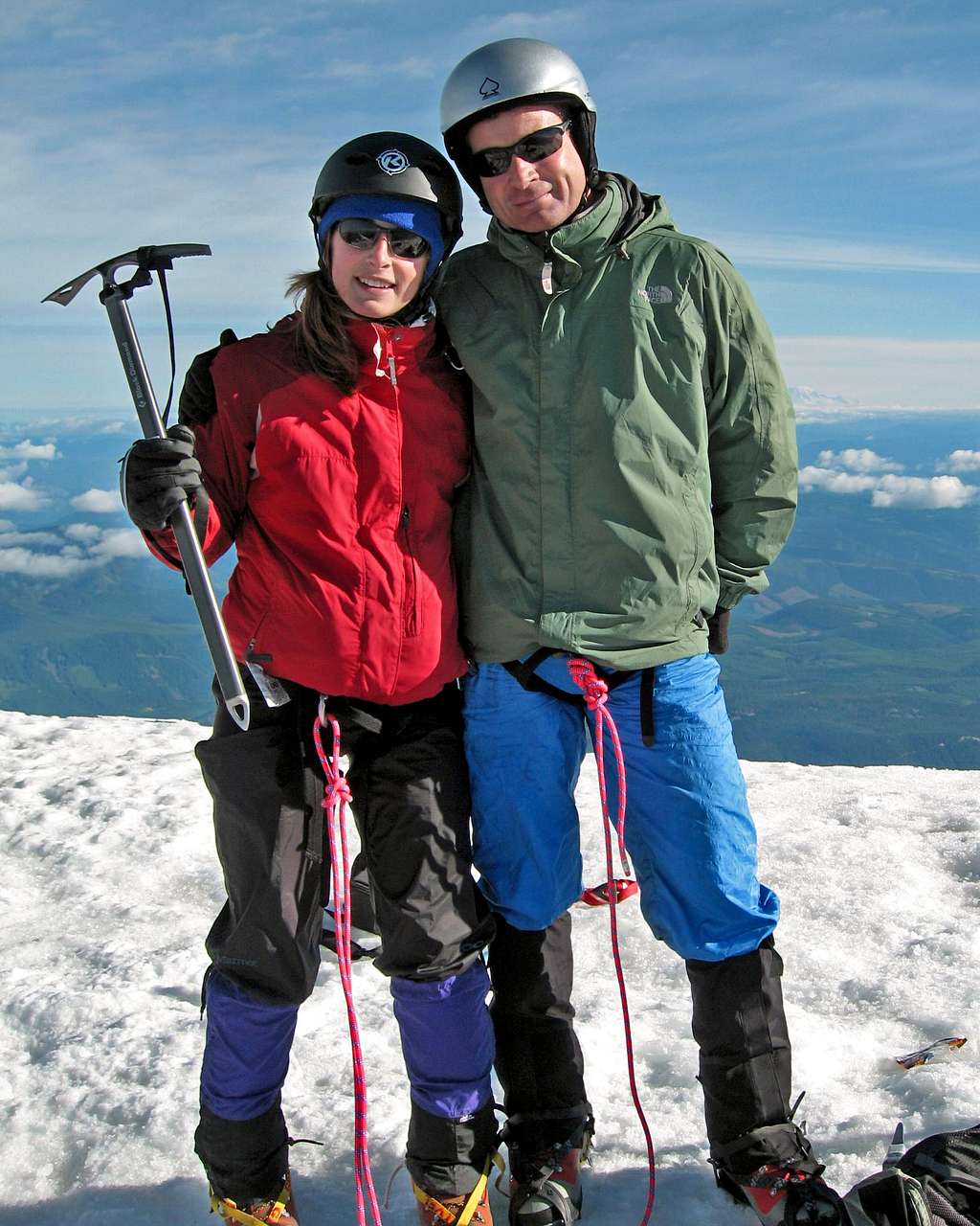 Sophie and Tim Egan on Mt. Hood