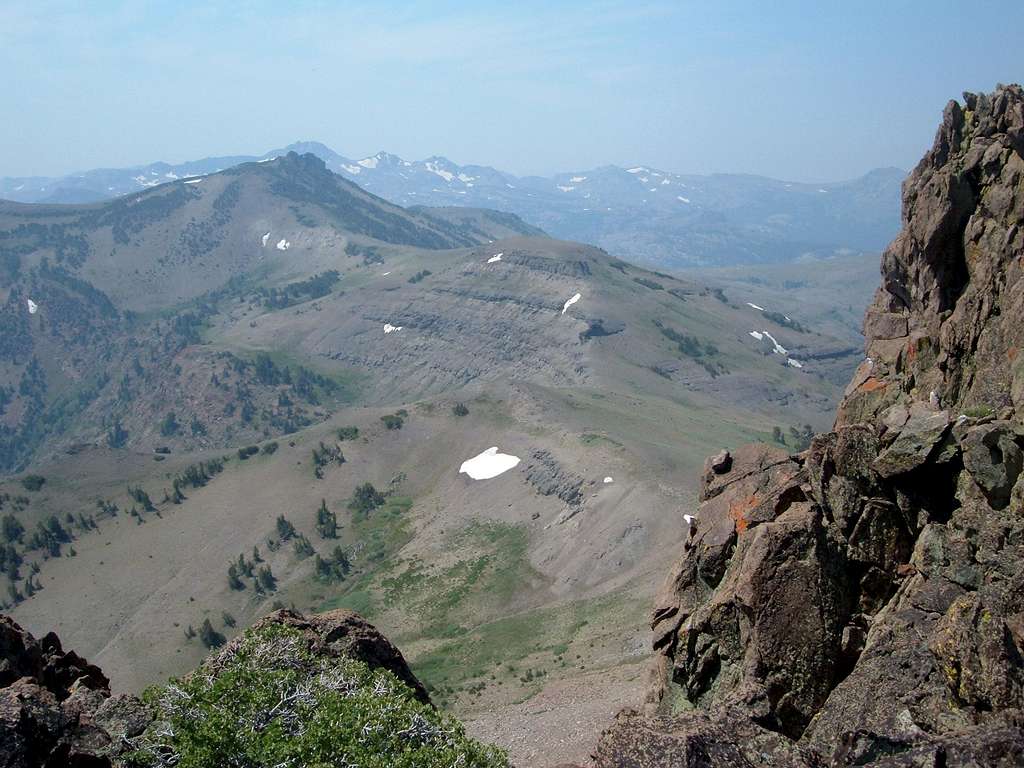 View back to Red Lake Peak and the ridge