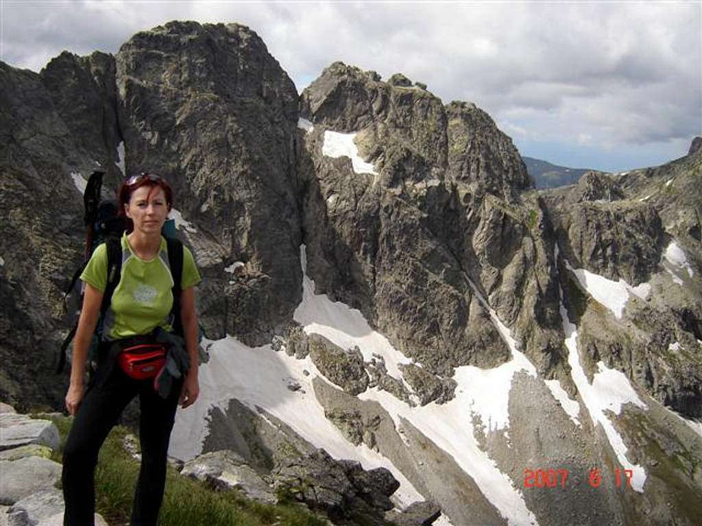 Polish Tatra Mountains-way to Granaty.Kozi Wierch at the back