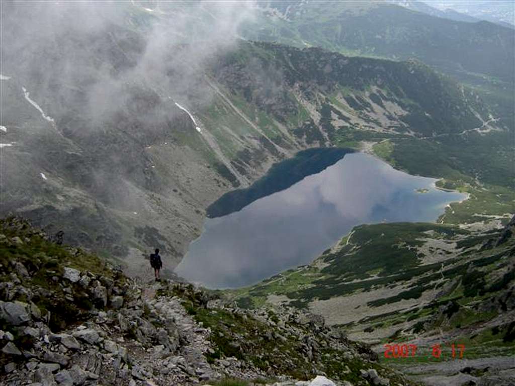 View of Black Gasienicowy Lake in Tatras