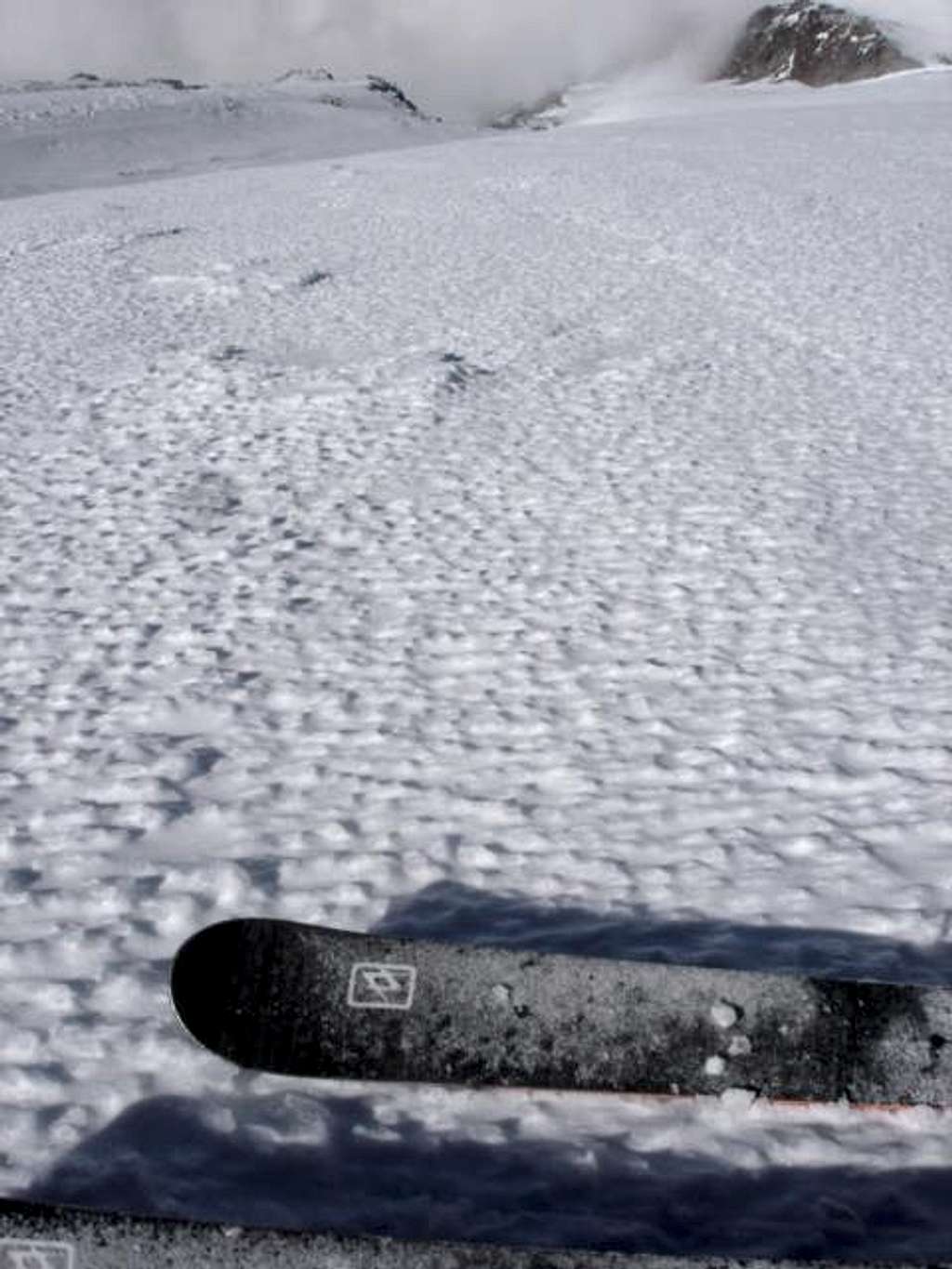 skiing icey slopes Pico De Orizaba with TR link