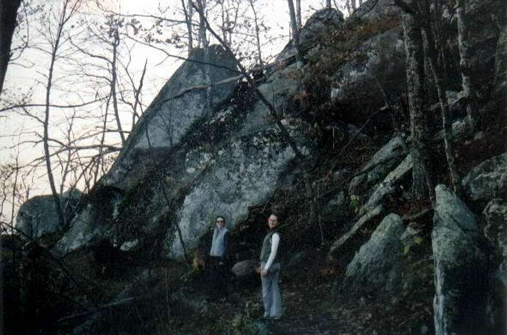 Rock formations along the hike.