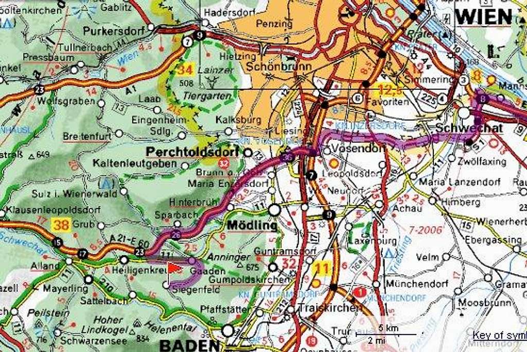 Map to Siegenfelder Platte