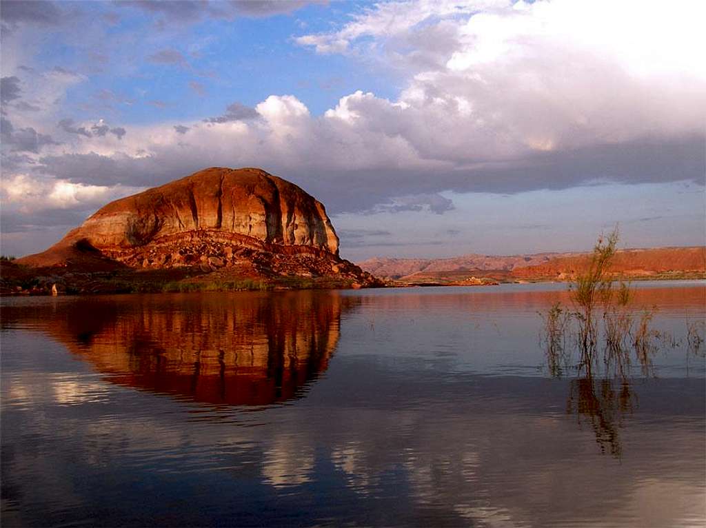 Bullfrog Rock Reflection