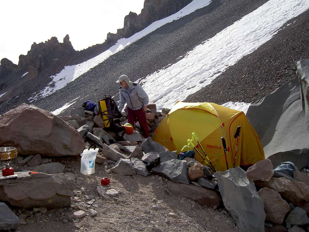 Camp at Lake Helen