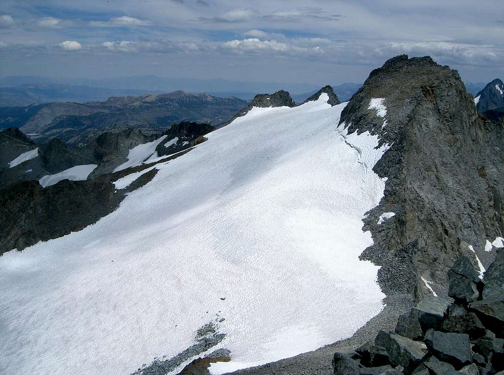 Lyell Glacier from the Slopes of Maclure