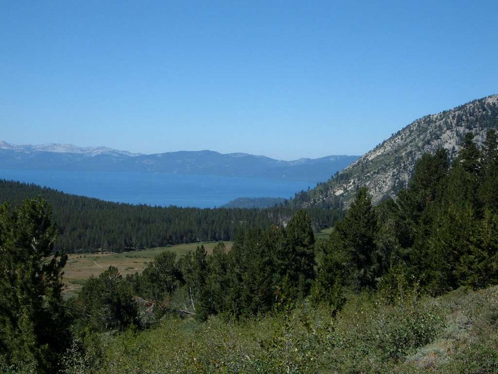 Lake Tahoe - early on the trail
