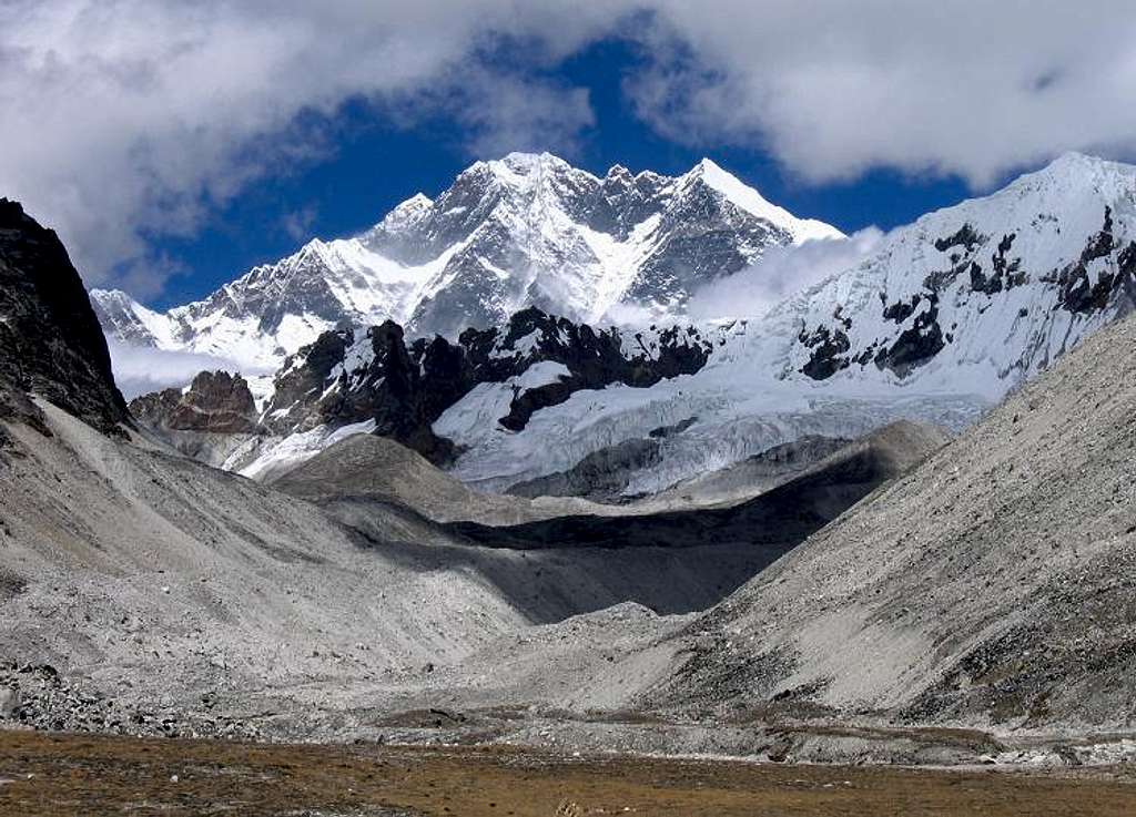 Lhotse as seen from the Hongu valley