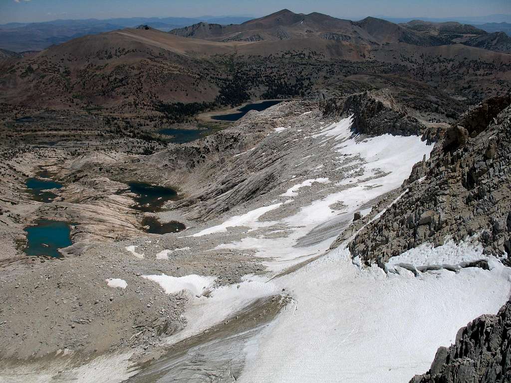 conness glacier  seen from the summit, 07/19/2007
