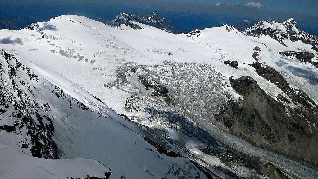 The upper Pasterze Glacier