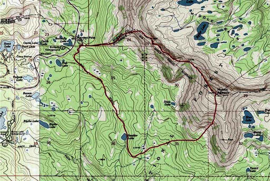 Basic quad based location map