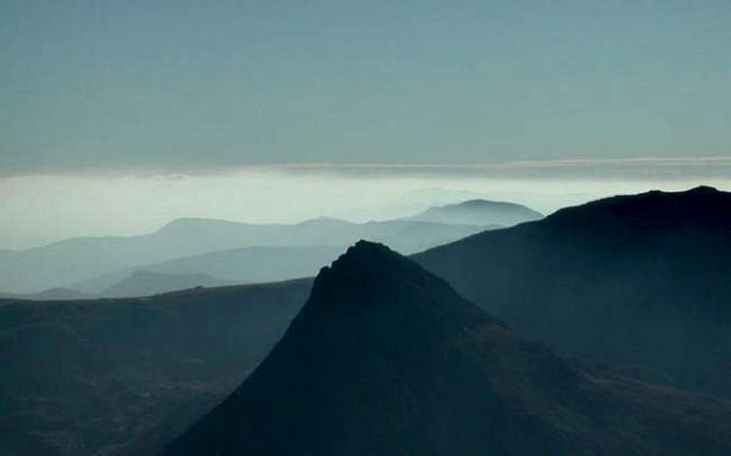 Tryfan, out of the gloom!