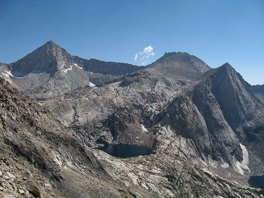 Sawtooth Peak & High Sierra granite & lakes