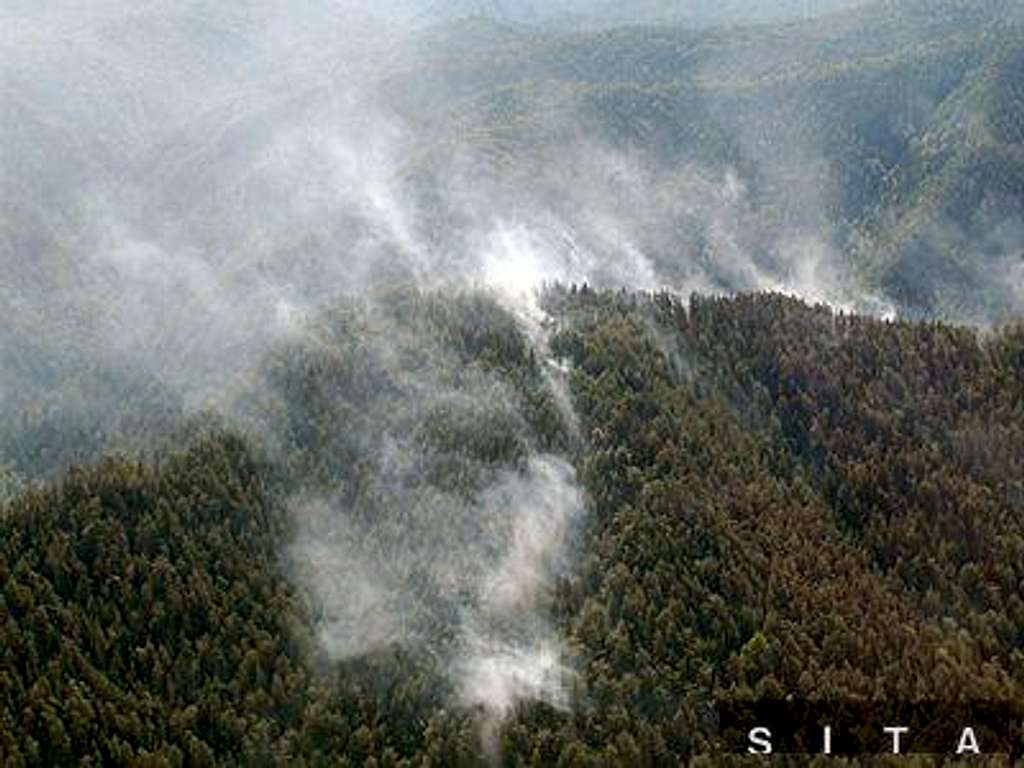 Fire in the Slovak paradise