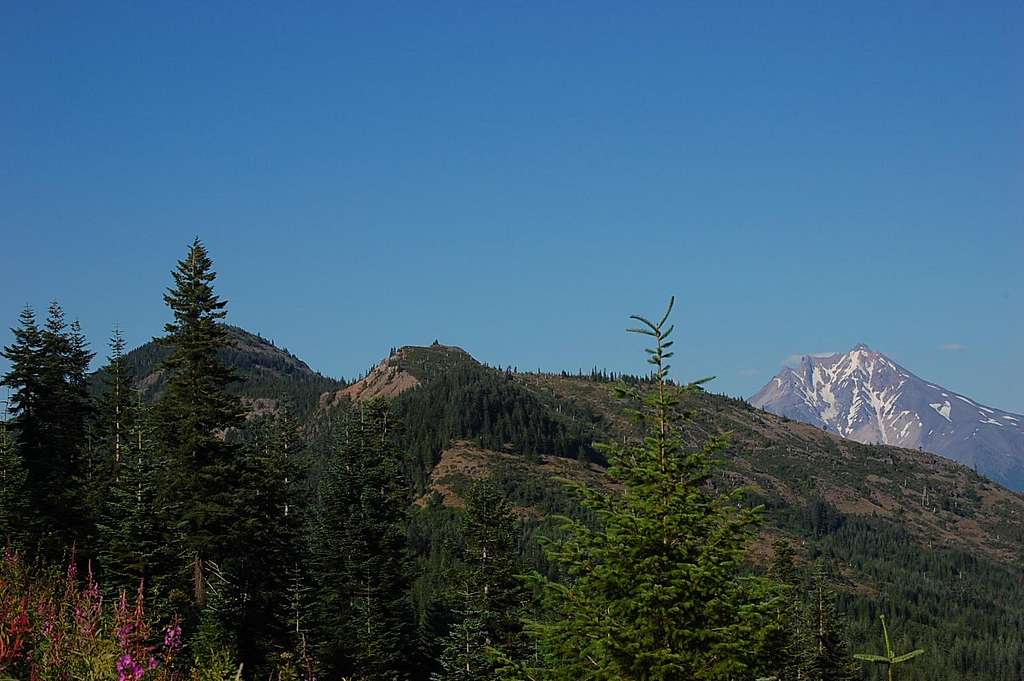 Bachelor Mt. with Mt. Jefferson in the background