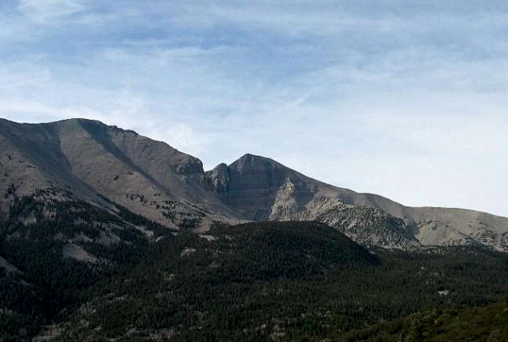 Wheeler Peak from the west on...
