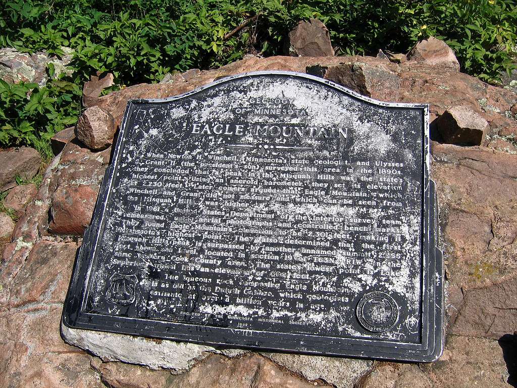 Eagle Mtn summit marker