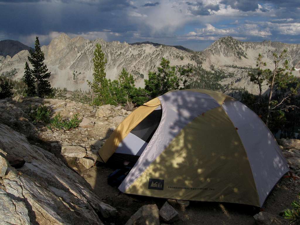 campsite with view of El Capitan