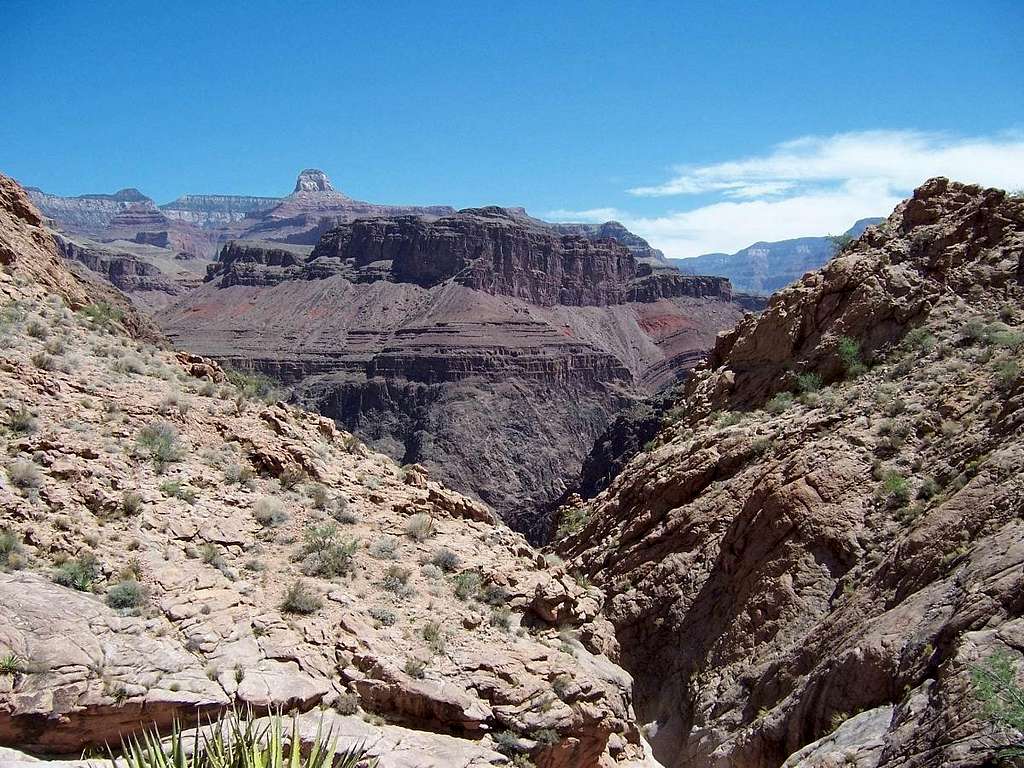 Hiking up the Bright Angel Trail