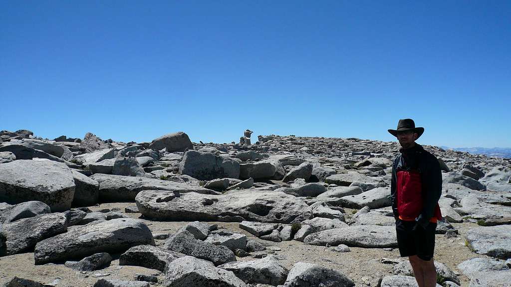 On top of Mt Darwin's plateau