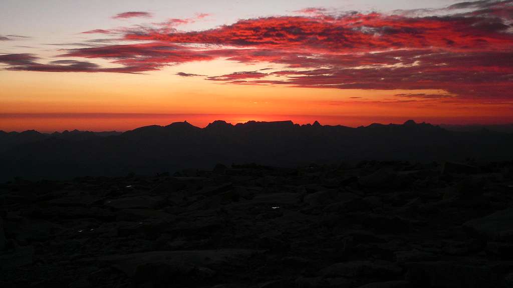 Sunset from Mt Whitney