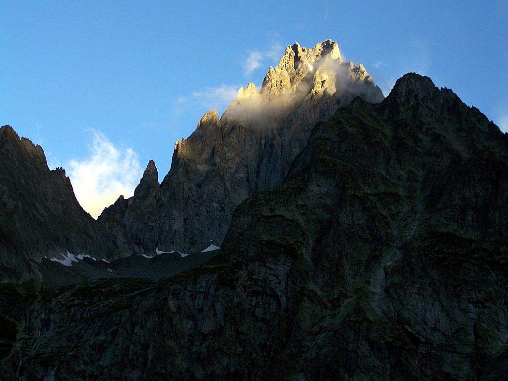 Sunrise on Aiguille Noire